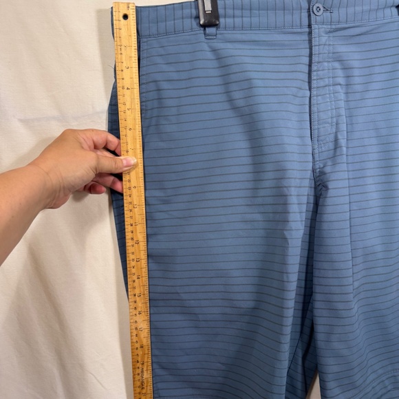 Nike Golf Shorts Mens Size 38 Blue Striped Tour Performance Dri-Fit Pockets - Picture 7 of 10